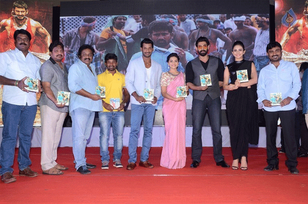 rayudu movie audio launch,vishal,mutthayya  'రాయుడు' పాటలు విడుదల!